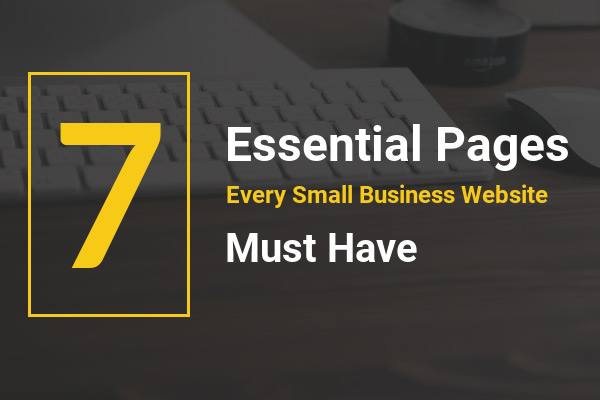 important page small business website