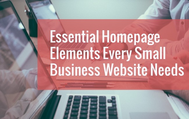 key homepage elements
