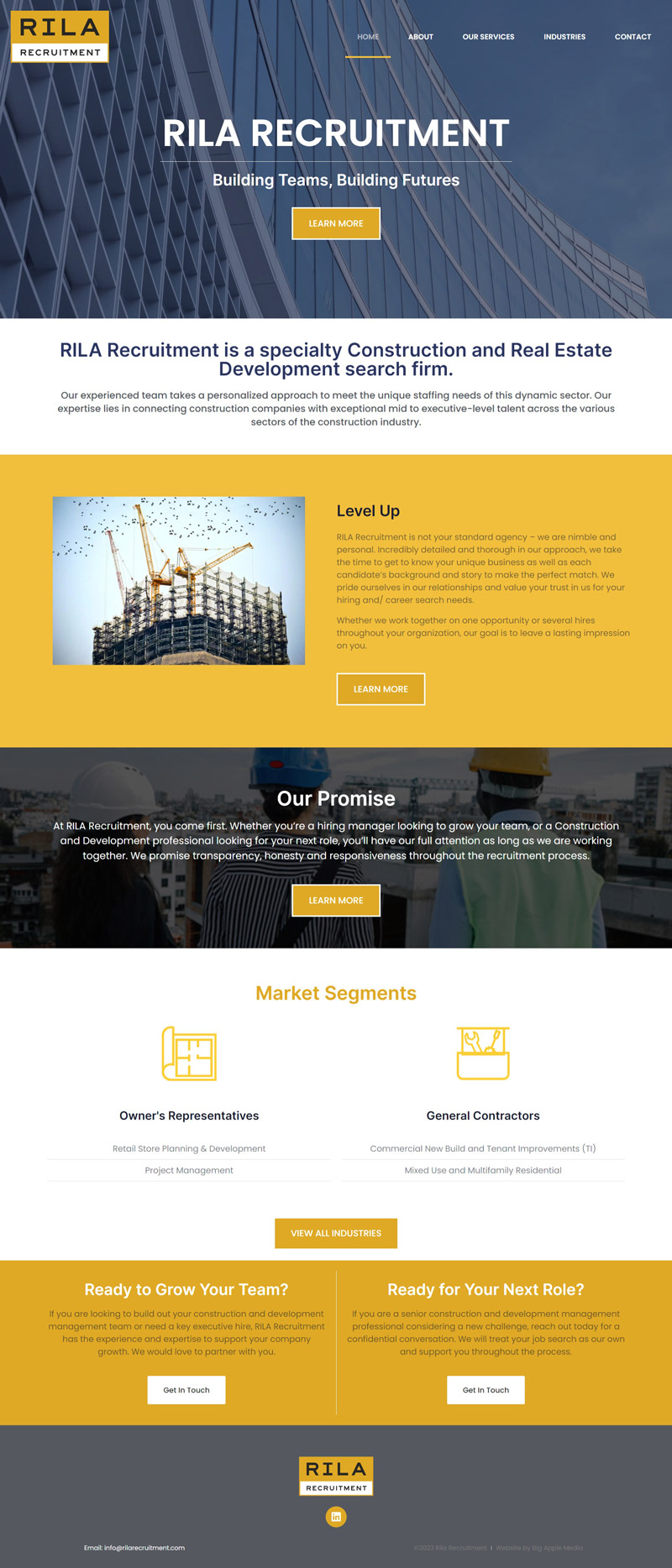 Job Recruitment web design