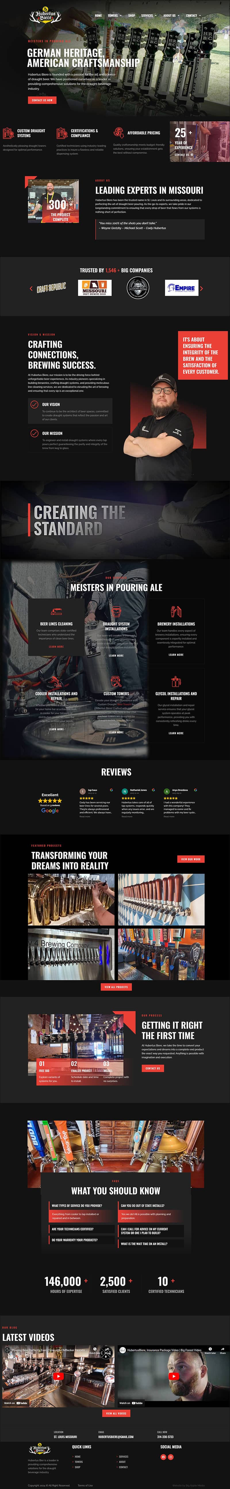 brewery website design