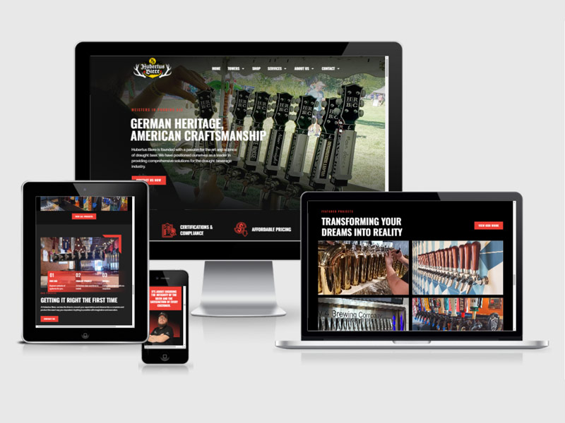 craft beer website design