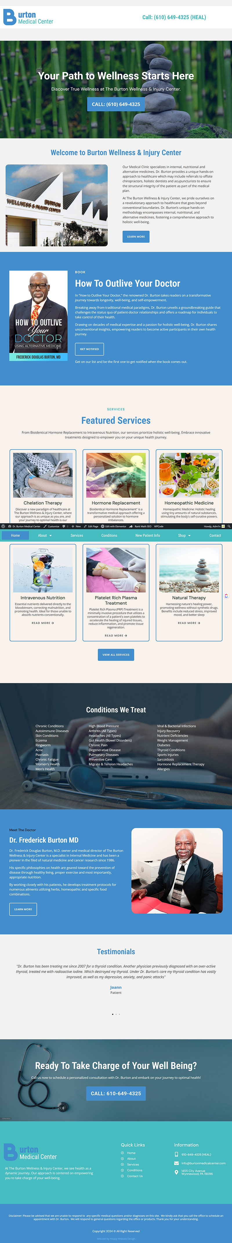 Medical Center web design