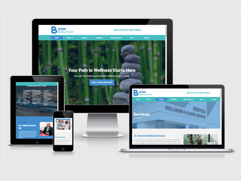 medical clinic website design