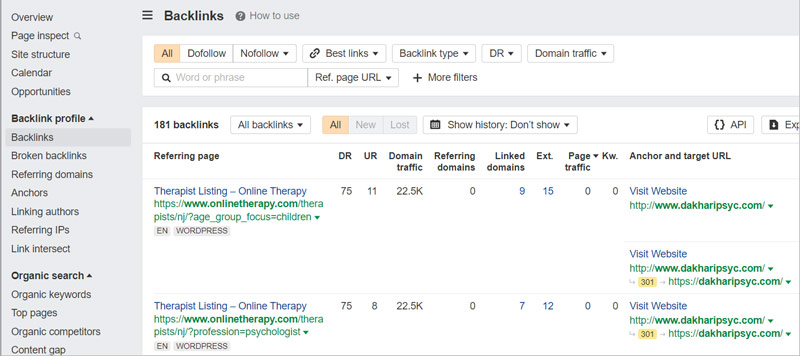 backlinks review