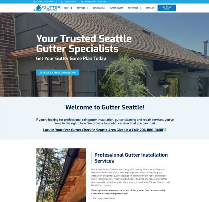 gutter websites