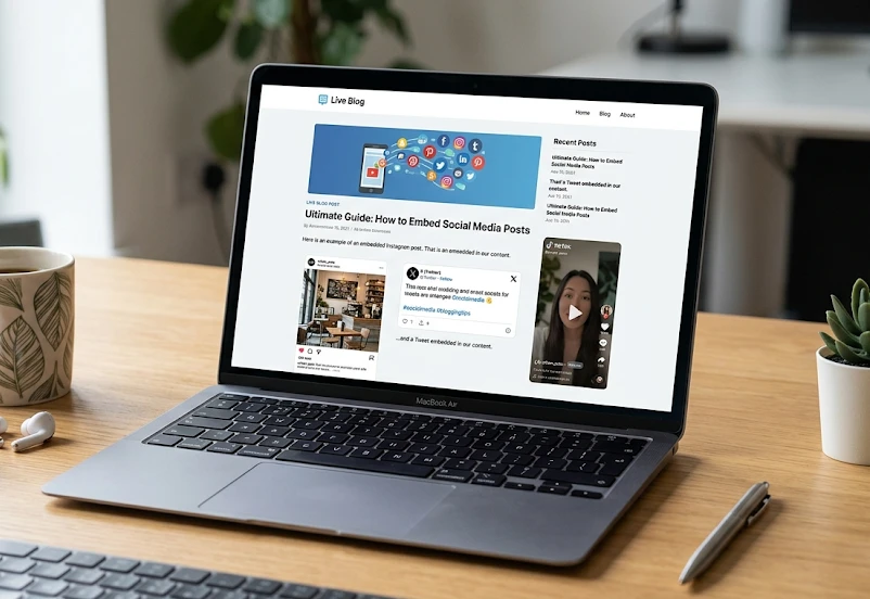 embed social media guide website