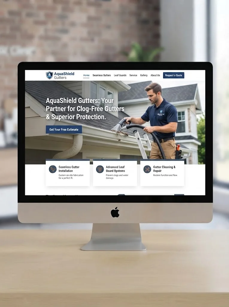 gutters website design