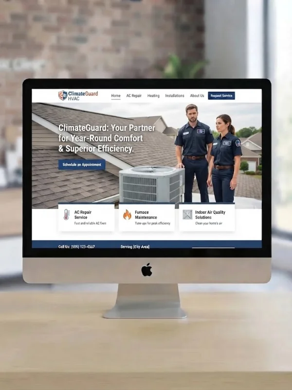 hvac web design specialists