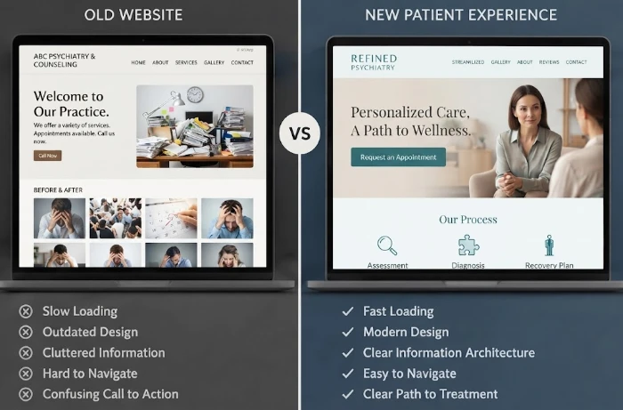 psychiatrist website design