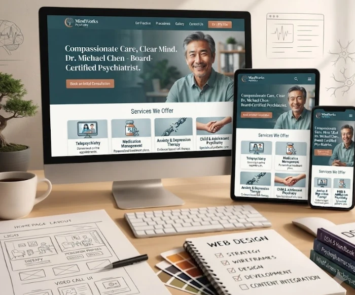 therapist website design